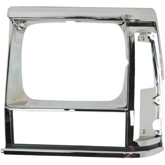 CHEROKEE 91-96 HEAD LAMP DOOR LH, Chrome/BLK trim