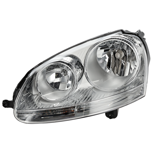 JETTA 05-10 HEAD LAMP LH, Assembly, Halogen, (05-05, 2.5/TDI Model)
