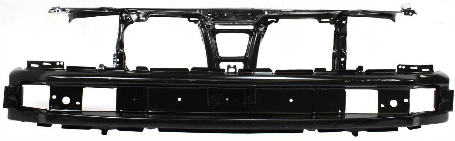 CABRIO 95-99 / GOLF 93-99 RADIATOR SUPPORT, Assembly, Black, Steel